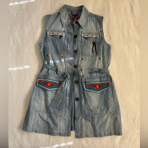 Double D Ranch Denim Vest Dress